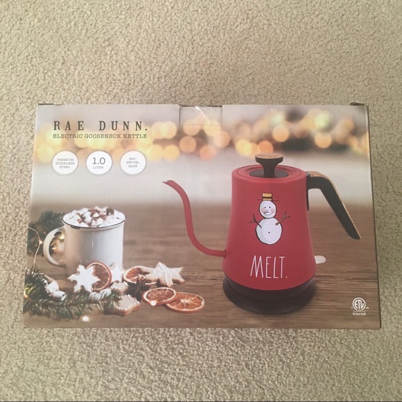 Rae Dunn Kitchen New Rae Dunn Melt Snowman Electric Gooseneck Tea